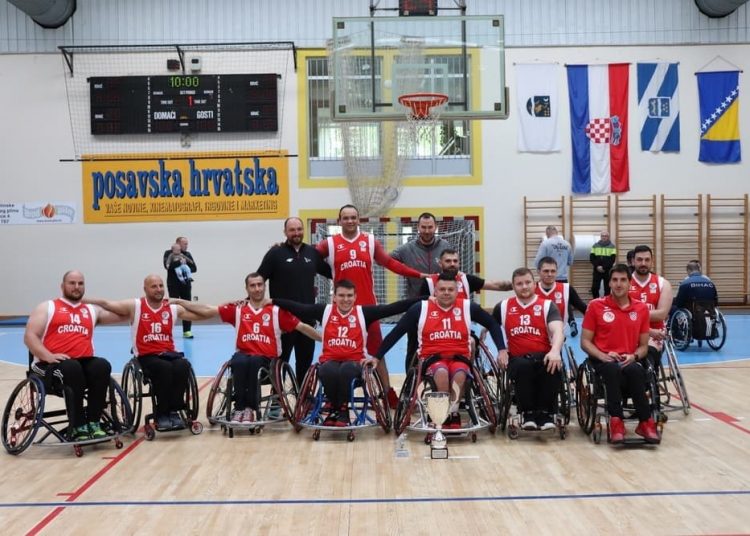 Hrvatska reprezentacija košarkaša u kolicima pobjednik 22. izdanja turnira Bljesak 2022