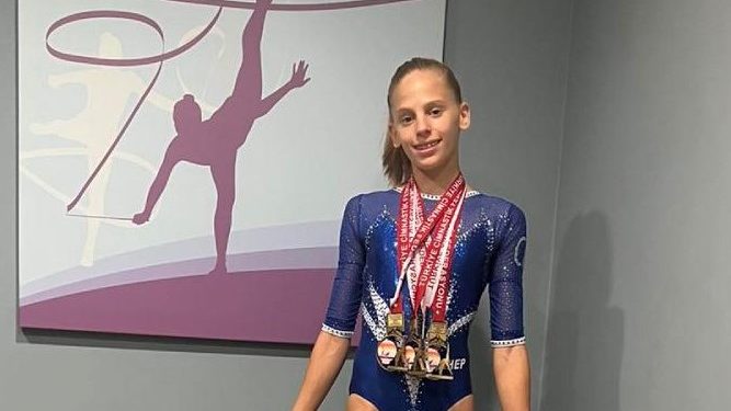 Gimnastičarka Vite Mila Prpić osvojila četiri medalje na Balkanskim juniorskim igarama!