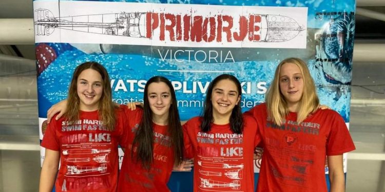 Rekord ženske kadetske štafete Plivačkog kluba “Primorje” najzvučniji rezultat “Torpedo Cupa”