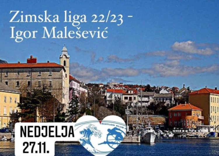 Drugo kolo Zimske lige u trčanju Igor Malešević na kraljevičkoj rivi