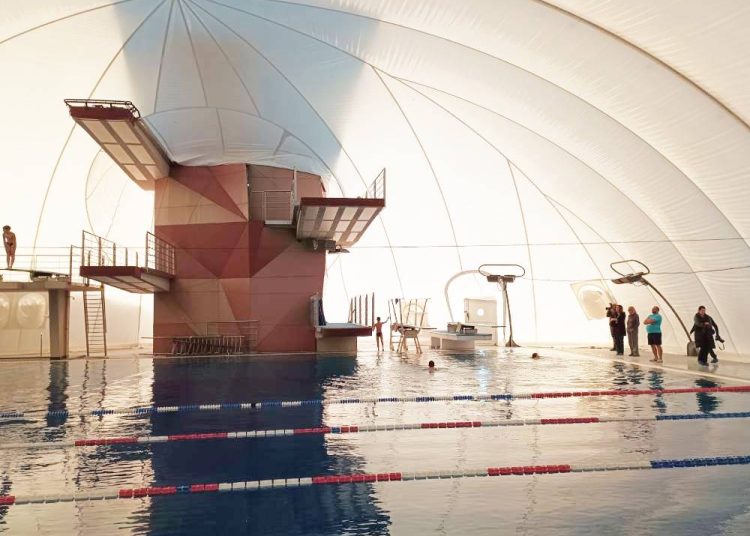 Postavljen novi balon iznad bazena za skokove u vodi na Kantridi