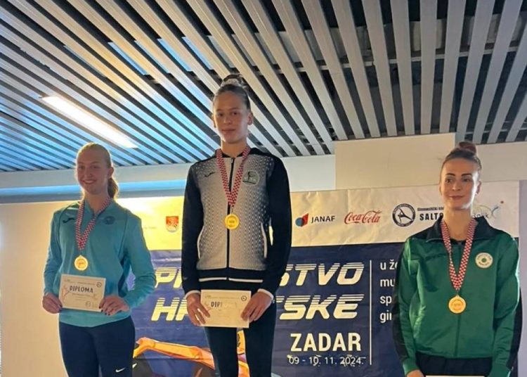 Četiri zlatne medalje za gimnastičarke riječke Vite na Prvenstvu Hrvatske u Zadru!
