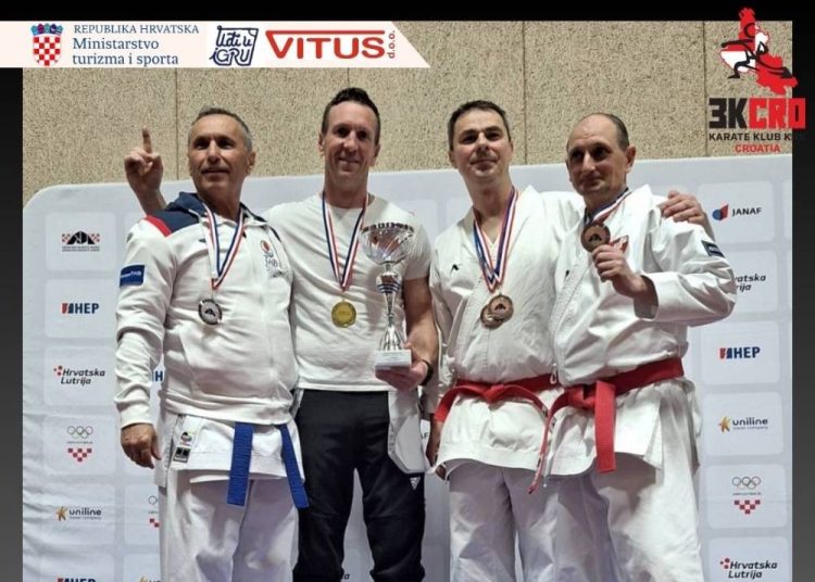Samuel Roksandić osvojio naslov veteranskog prvaka Hrvatske u katama