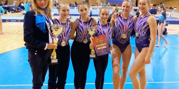 Pet medalja za Gimnastičarke Vite na Prvenstvu Hrvatske u Rijeci