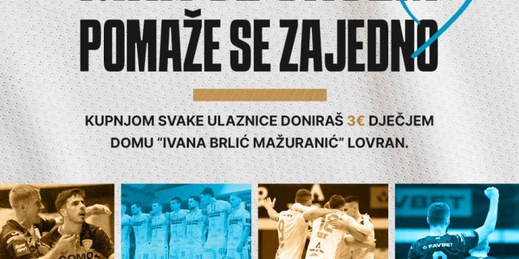 Kupnjom ulaznice za utakmicu HMNK Rijeka – Futsal Dinamo pomažete Dječji dom “Ivana Brlić Mažuranić” iz Lovrana