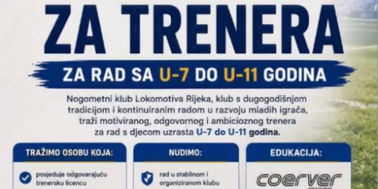 NK Lokomotiva traži trenera za mlađe uzraste
