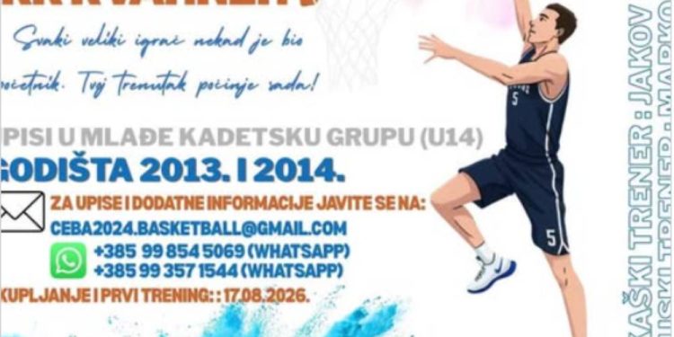 KK Kvarner pokreće upise za mlađe kadete