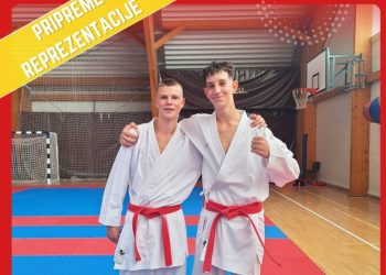 Mladi karatist Krk Croatije Adrian Badurina na pripremama hrvatske reprezentacije